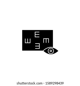 Myopia icon. Simple illustration of myopia vector icon for web