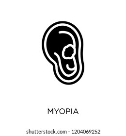 Myopia icon. Myopia symbol design from Diseases collection. Simple element vector illustration on white background.