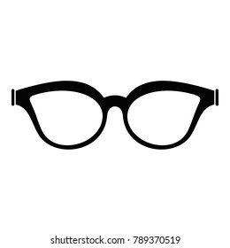 Myopic spectacles icon. Simple illustration of myopic spectacles vector icon for web