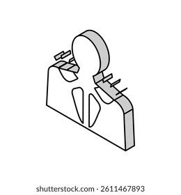 myositis disease isometric icon vector. myositis disease sign. isolated symbol illustration