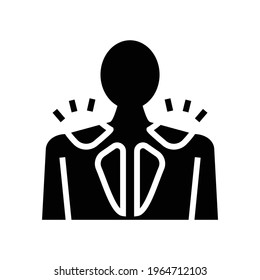 myositis disease line icon vector. myositis disease sign. isolated contour symbol black illustration