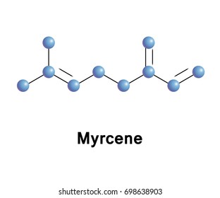 Myrcene, or beta-myrcene, is an olefinic natural organic hydrocarbon. It is more precisely classified as a monoterpene