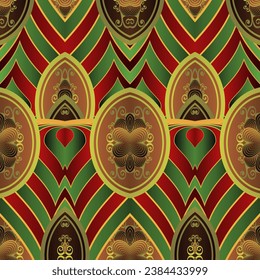 MyRealHoliday : Abstract background with seamless texture in brown, green and other colors