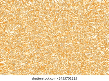 Myriad tiny amorphous particles random intertwined creating orange colored rough pattern