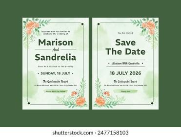 **Myrtle Grand Wedding Invitation Template**_ is clean, modern, simply style, and moreover it’s friendly use. It’s Quick And Easy to use to save your time.