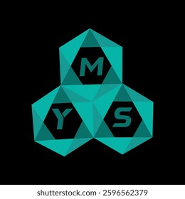 MYS creative minimalist letter logo. MYS unique vector initials alphabet letter logo design

