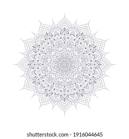 miserias y hermosas mandala dibujada a mano para meditación, diseño de tatuajes imprimir ilustración oriental o indian ornamento vectorial 
