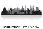 Mysore India city skyline vector silhouette illustration