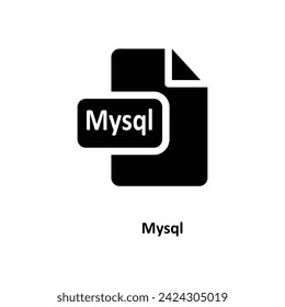 Mysql icon vector. flat mysql icon simple trendy style illustration for site and app..eps