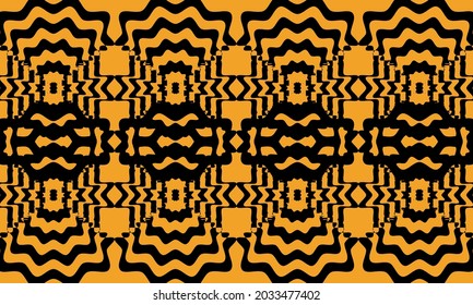 Mysterious black patterns in the style of op-art original wallpaper for design