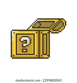 Mysterious chest, pixel art object