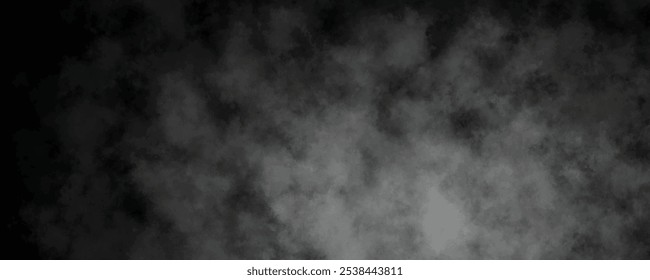 Misteriosa nube de niebla y vapor aislada en negro, evocando una sensación de profundidad y misterio
