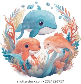 Mysterious creatures under the sea