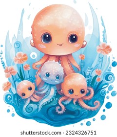 Mysterious creatures under the sea