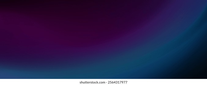 Mysterious and dreamy abstract banner with a soft purple blue gradient