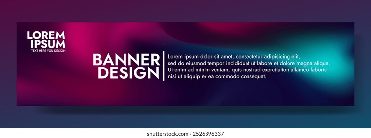Banner abstrato misterioso e dinâmico com um design de nebulosa fluente. Perfeito para projetos de música, jogos e entretenimento.