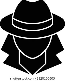mysteriöser Teufel Mann anonyme Glyph