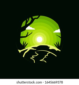 The Mysterious Forest Illustration Design