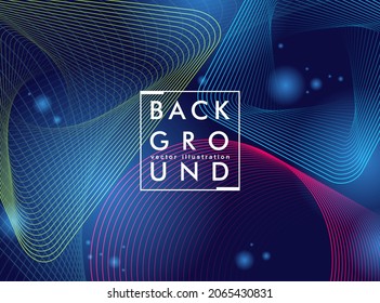 Mysterious galaxy background with colorful orbit