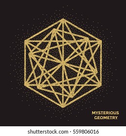 Mysterious Geometry. Abstract Vector Illustration. Abstract Geometric Illustration.
