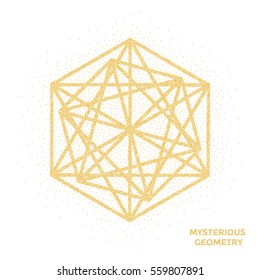 Mysterious Geometry. Abstract Vector Illustration. Abstract Geometric Illustration.
