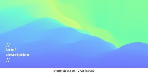 Mysterious landscape background. Mystic vector Illustration. Trendy gradients. Can be used for advertising, marketing, presentation.