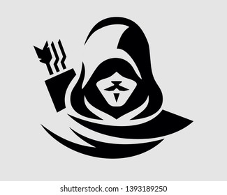 mysterious logo archer who is a fancy genius