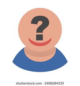 Mysterious Person Icon. Anonymous icon. Vector.