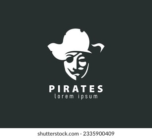 Misterioso ícono de hacker informático pirata