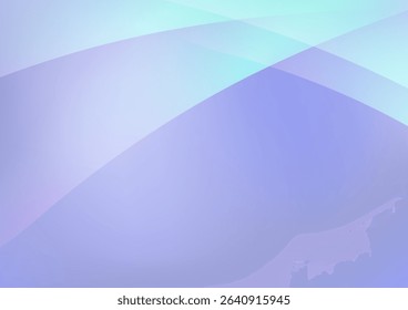 Mysterious purple and green gradient abstract vector background illustration.
