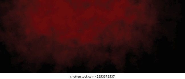 A Mysterious Red Fog Shrouding a Blackened Background, Creating a Haunting and Eerie Visual Effect
