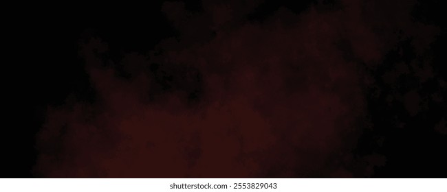 Mysterious Red Vapor and Mist Floating Over a Black Canvas, Creating a Deep and Enigmatic Ambience
