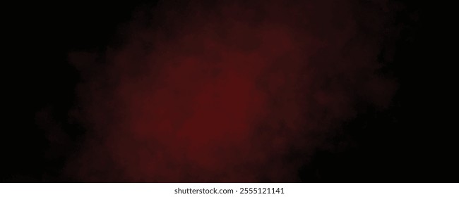 Mysterious Red Vapor and Mist Floating Over a Black Canvas, Creating a Deep and Enigmatic Ambience
