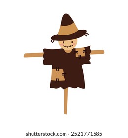 A mysterious scarecrow on Halloween