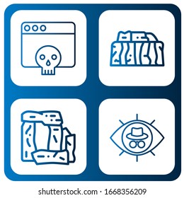 mysteriöse, einfache Symbole gesetzt. Enthält solche Symbole wie Hacker, Stonehenge, kann für Web, Handy und Logo verwendet werden