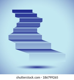 Mysterious stairs vector