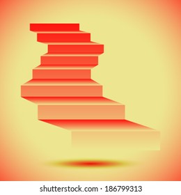 Mysterious stairs vector