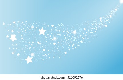 El misterioso espacio estrellado. Ilustración vectorial. EPS10