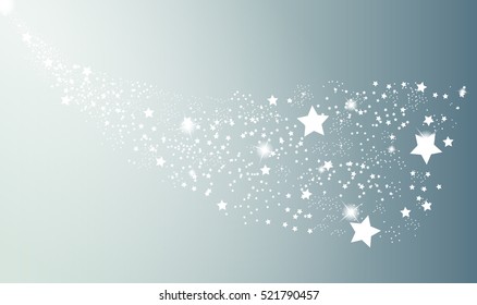 The mysterious starry space. Vector Illustration. EPS10