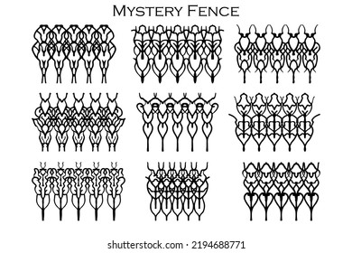 Mystery Fence Vector 9 Halloween