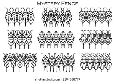 Mystery Fence Vector 9 Halloween