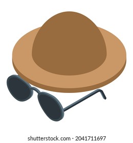 Mystery hat icon isometric vector. Anonymous man. User character