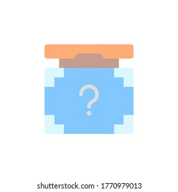 Mystery icon. Simple color vector elements of video game icons for ui and ux, website or mobile application