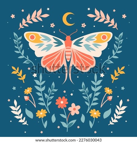 Similar – Image, Stock Photo Night Butterfly