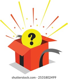 mystery prize red box gift present