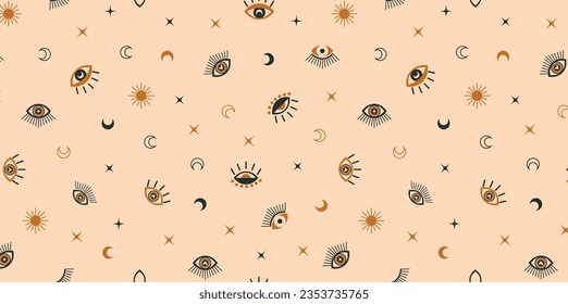 MYSTIC EYE FABRIC VECTOR PATTERN