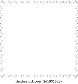 Mystic eye frame. Ramadan template. Vector celestial prediction eye with empty space for your text