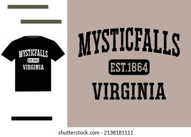 Mystic falls t shirt design