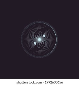 Mystic hand logos, whimsical logo design