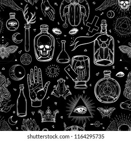 Bottles Potions Poison Love Potion Hand Stock Vector (Royalty Free ...